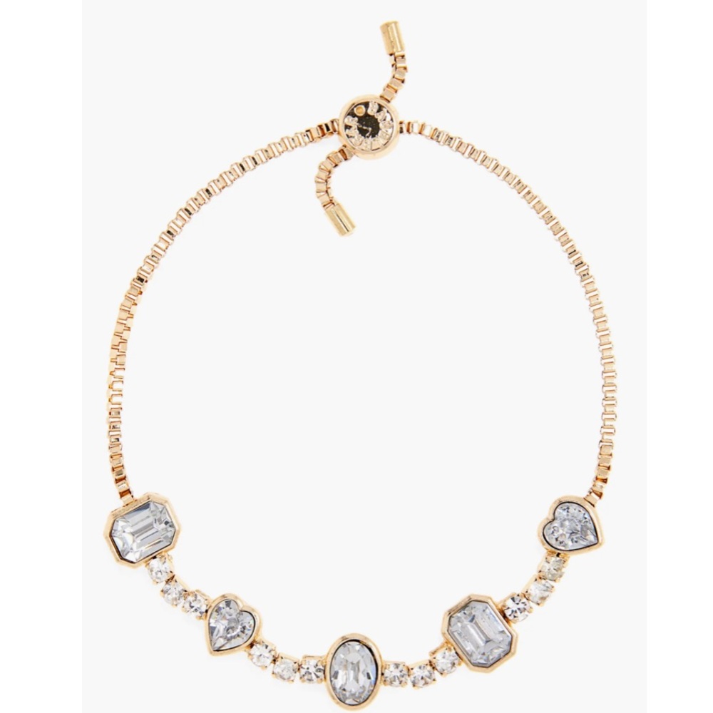 BaubleBar Crystal Station Slider Bracelet New
